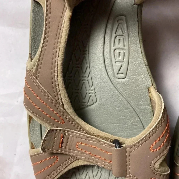 KEEN WOMENS SIZE 6 SANDALS BROWN AND GRAY HOOK LOOP CLOSURE CLEAN - Picture 13 of 13